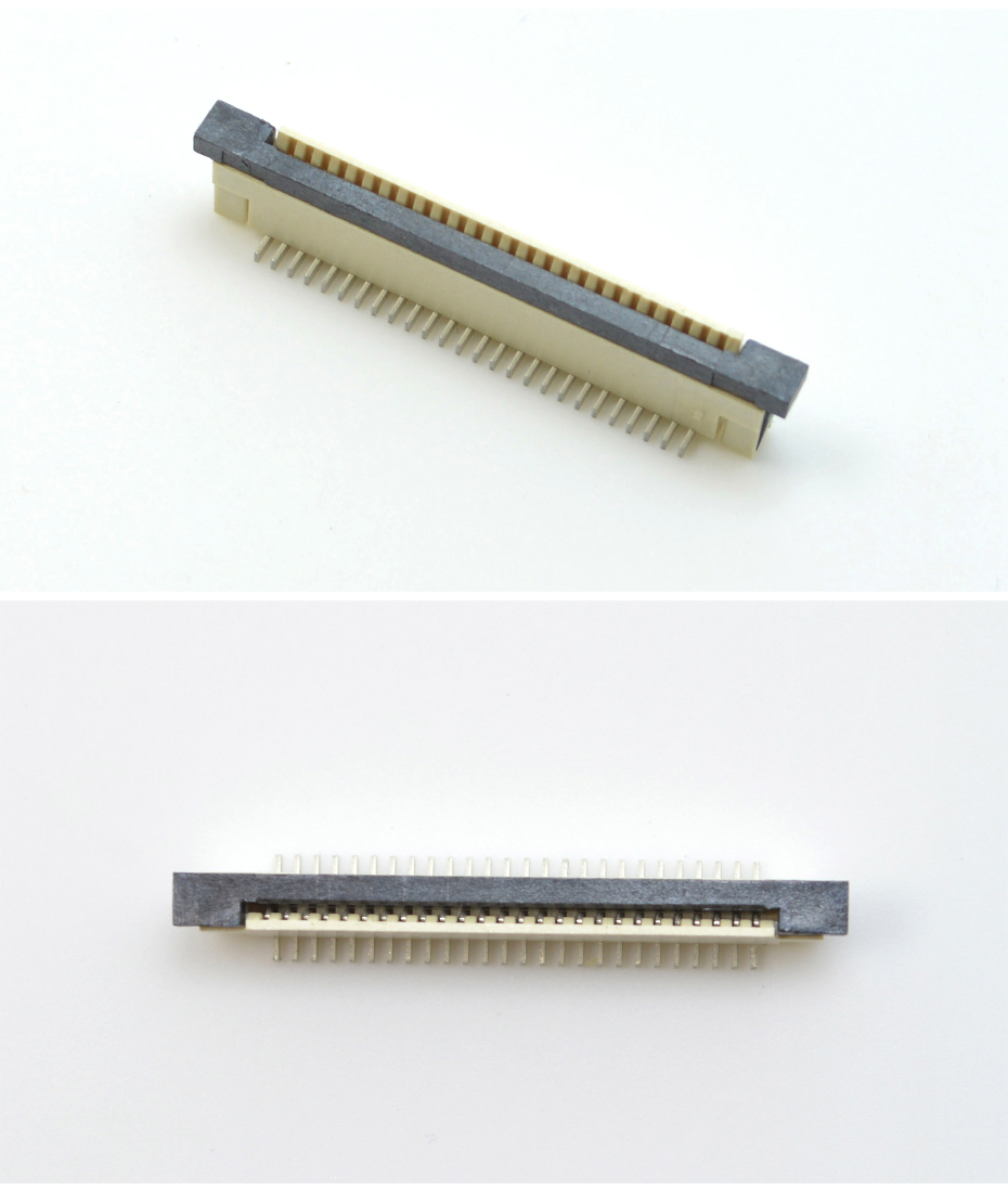 fpc连接器pcb封装1mm-fpc 36连接器-fpc带扣连接器-宏利