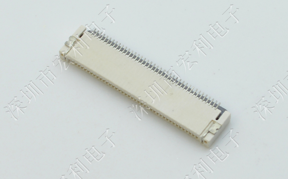 0.5mm-30P上下接后翻盖式 FFC/FPC扁平电缆插座连接器 软排线插座