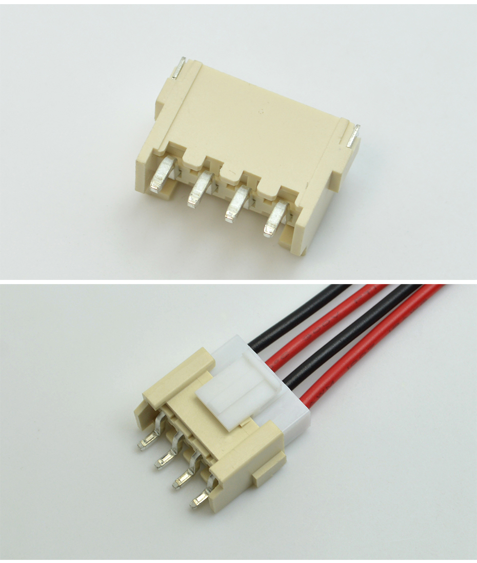 VH3.96-2P卧贴针座PCB板SMT插座 连接器3.96mm 表面贴片座