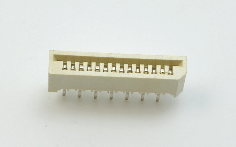 FPC插座排线插座 1.0mm间距11P 单面接直插 无锁扁平软排线连接器,宏利