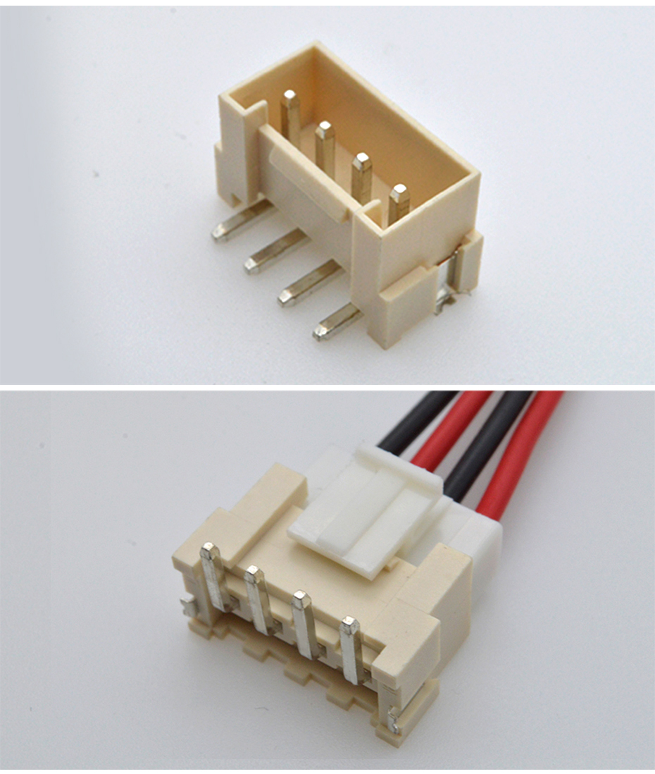 VH3.96立式贴片连接器 SMT 2P-6P立贴接插件 环保耐高温带扣插座,宏利